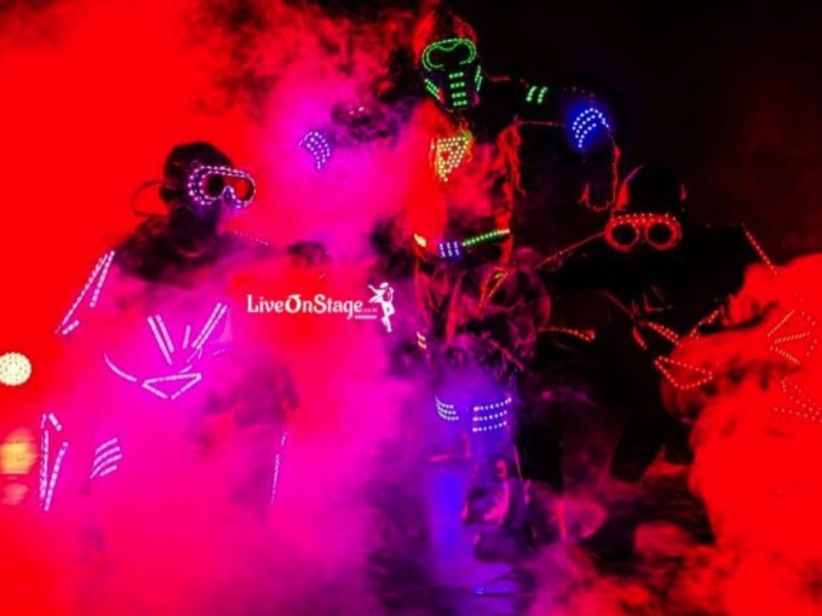 Led Shows, Led Costume Shows, Laser and Led, Live On Stage, Live On Stage Entertainment, Interactive Act, Stage Act,