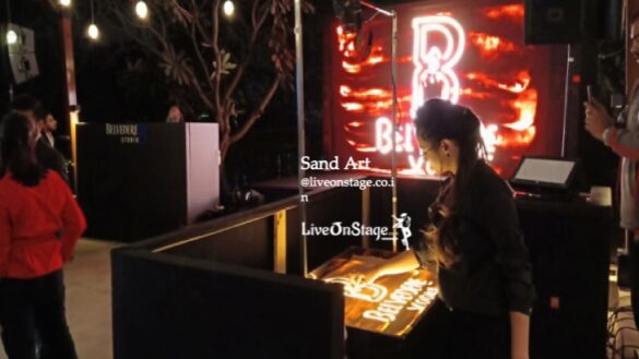 Sand Art, Sand Artists, Sand Art Performer, Storyboard in Sand